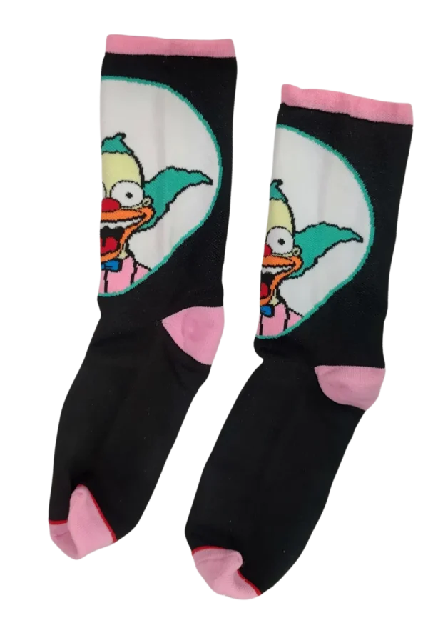 Medias negras estampadas de Krusty el Payaso