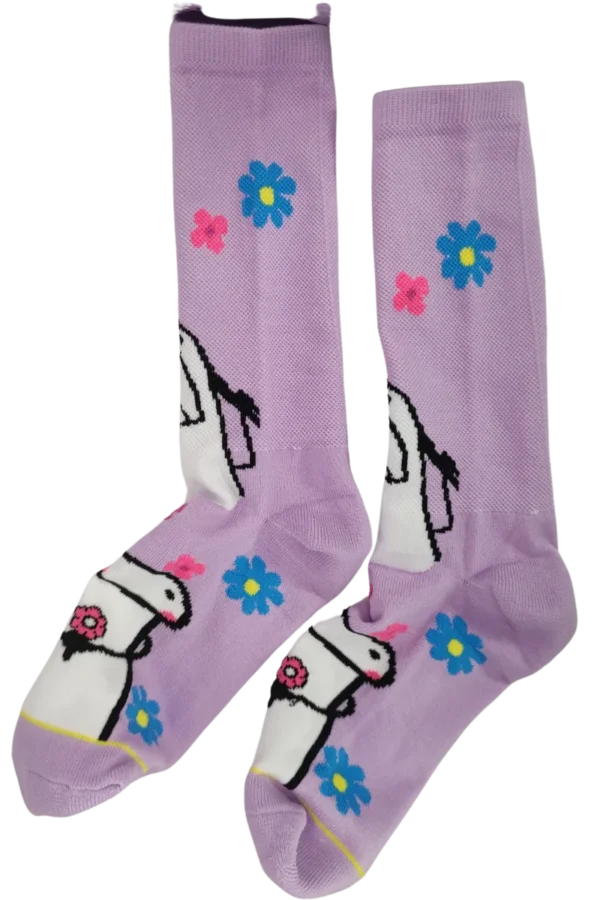 Medias lilas estampadas de Fork